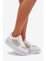 Dámské Tenisky Se Vzorem Bílé model 21683419 - Boto