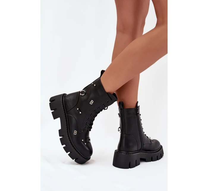 Dámské Pracovní Boty S Ozdobami Zateplené Černé Lunea Dámské Pracovní Boty S Ozdobami Zateplené Černé Lunea