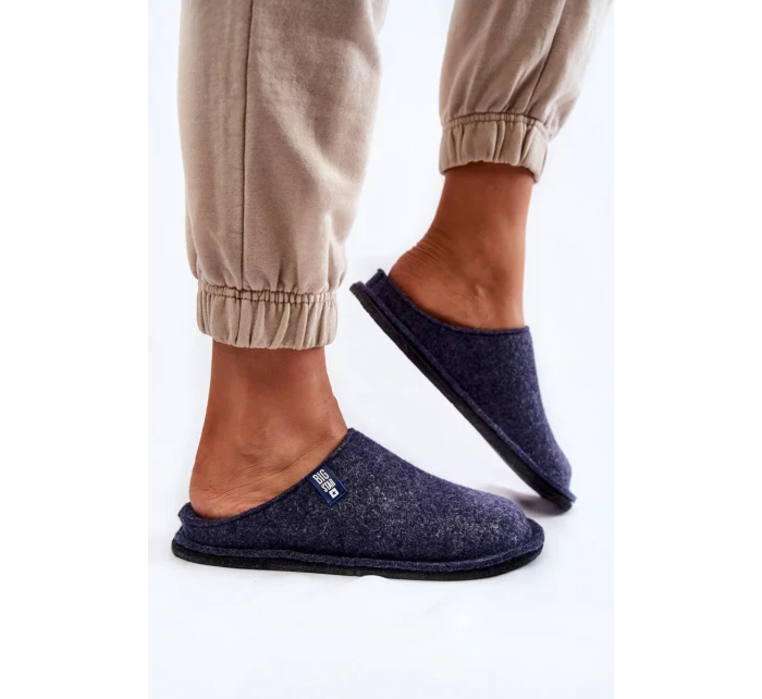 Klasické dámské pantofle Big Star KK276013 Námořnická modrá Klasické dámské pantofle Big Star KK276013 Námořnická modrá