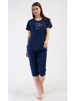 Dámské domácí šaty s tříčtvrtečním rukávem Lekníny