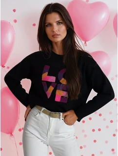 Dámský oversize svetr černý Dstreet model 21970645 - FashionStreet