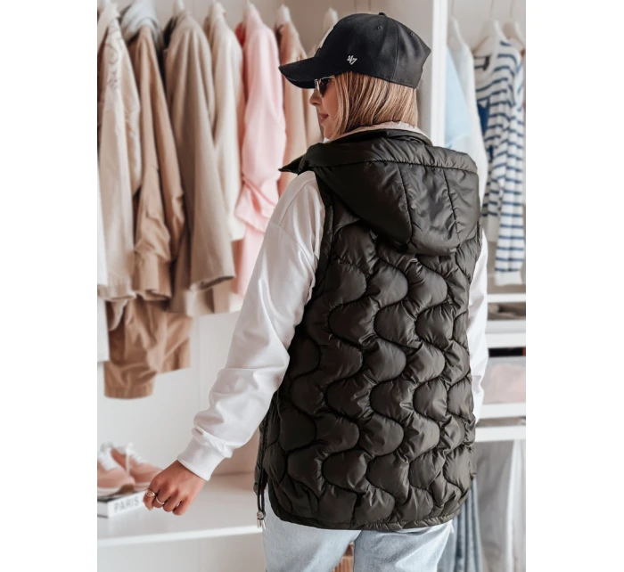 Dámská přechodná prošívaná vesta VESOLITA černá FashionStreet TY4881