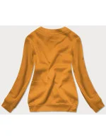 Dámská tepláková mikina v hořčicové barvě se stahovacími lemy model 17038472 - J.STYLE