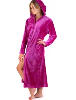 Dámský župan Siena s kapucí na zip 3656 fuchsiová - Vestis