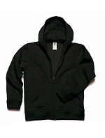 B&C Hooded Full Zip /kids Dětská mikina s kapucí 01.0682 black B&C Hooded Full Zip /kids Dětská mikina s kapucí 01.0682 black
