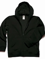 B&C Hooded Full Zip /kids Dětská mikina s kapucí 01.0682 black