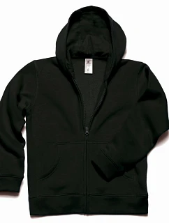 B&C Hooded Full Zip /kids Dětská mikina s kapucí 01.0682 black
