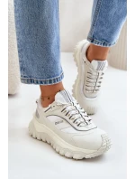 Dámské Kožené Tenisky Na Platformě Big Star model 21671508 HIPOLY SYSTEM Bílé - Big Star Shoes Dámské Kožené Tenisky Na Platformě Big Star model 21671508 HIPOLY SYSTEM Bílé - Big Star Shoes