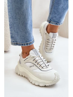 Dámské Kožené Tenisky Na Platformě Big Star model 21671508 HIPOLY SYSTEM Bílé - Big Star Shoes