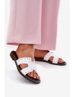 Lakované Dámské Pantofle S  Bílé model 21694267 - Zazoo