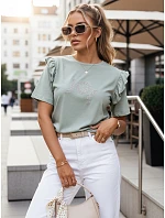 Dámské tričko JOY mint FashionStreet RY2527 Dámské tričko JOY mint FashionStreet RY2527