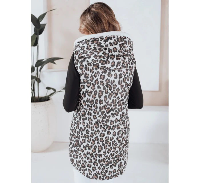 Dámská prošívaná maskáčová vesta ELMERA bílá FashionStreet TY5028