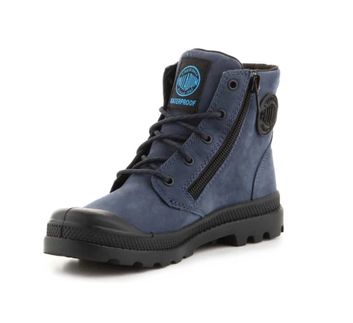 Dětská obuv Pampa Hi Lea Gusset Jr 52744-432 - Palladium Dětská obuv Pampa Hi Lea Gusset Jr 52744-432 - Palladium