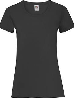 Fruit of the Loom Lady-Fit Valueweight T Dámské tričko 16.1372 black