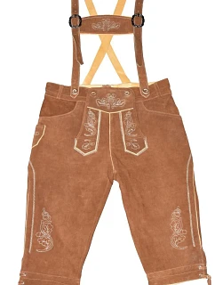 Leather Trousers long/men Pánské kožené kalhoty, dlouhé 60.3001 light brown