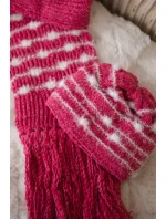 Dámská souprava se šátkem Anika K304 malinová