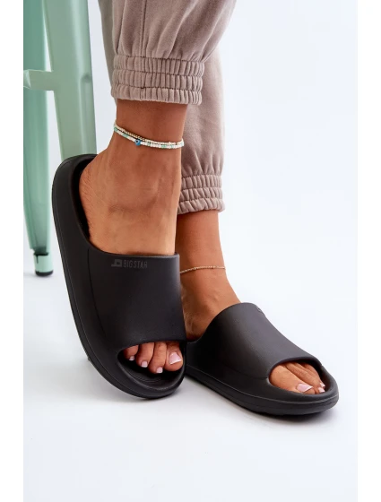 Lehké Dámské Žabky Big Star NN274A042 Černé Lehké Dámské Žabky Big Star NN274A042 Černé