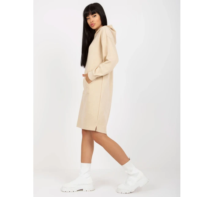 Šaty D10044C30296A světle béžové