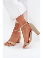 Sandály na podpatku  model 215643 Step in style
