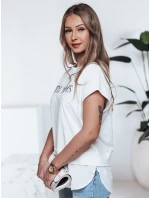 Dámské tričko DREAMY ecru FashionStreet RY2521 Dámské tričko DREAMY ecru FashionStreet RY2521