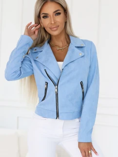 Semišová s dlouhými rukávy a zipy MODRÁ model 21227409 - numoco basic