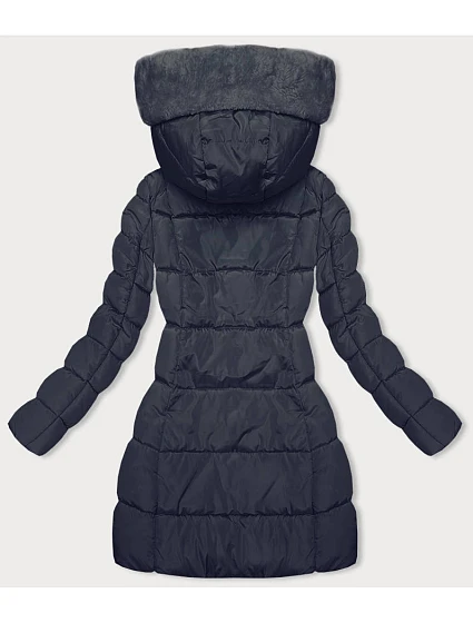 Tmavě modrá zimní bunda s kapucí model 21246055 - LHD