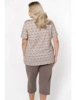 Italská móda Ramira cr.r. sp.3/4 barva:print/cappuccino