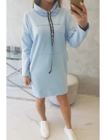 Šaty s kravatou modré Šaty s kravatou modré