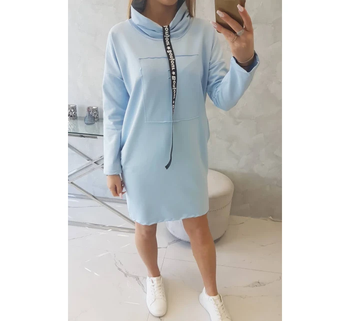 Šaty s kravatou modré Šaty s kravatou modré