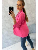 Sako s klopami elegantní růžové Sako s klopami elegantní růžové