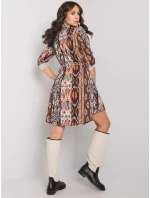 Šaty WN SK 2230.39 černá a béžová