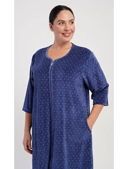 Dámské domácí šaty s tříčtvrtečním rukávem Alex