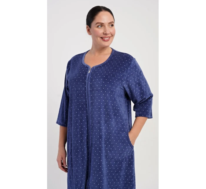 Dámské domácí šaty s tříčtvrtečním rukávem Alex