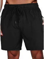 Pánské černé šortky FashionStreet SX2539 Pánské černé šortky FashionStreet SX2539