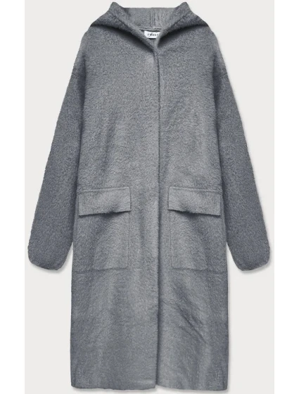 Šedý přehoz přes oblečení la s kapucí model 15834382 - S'WEST