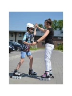 INLINE BRUSLE-KOLEČKOVÉ BRUSLE 4V1 ENERO PRO LED 30-33 PINK-GREY