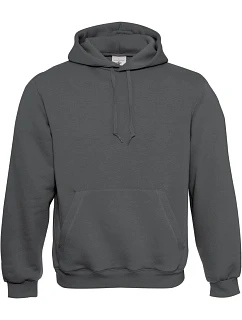 B&C Hooded Mikina s kapucí 01.0620 steel grey
