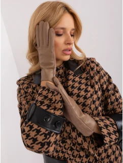 Rękawiczki AT RK model 19367814 ciemny bezowy - FPrice