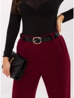 Spodnie IT SP model 21747104 bordowy - FPrice Spodnie IT SP model 21747104 bordowy - FPrice