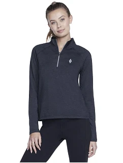 Skechers Skech-Knits Ultra Go 1/4 Zip LT4-BKCC Černé L