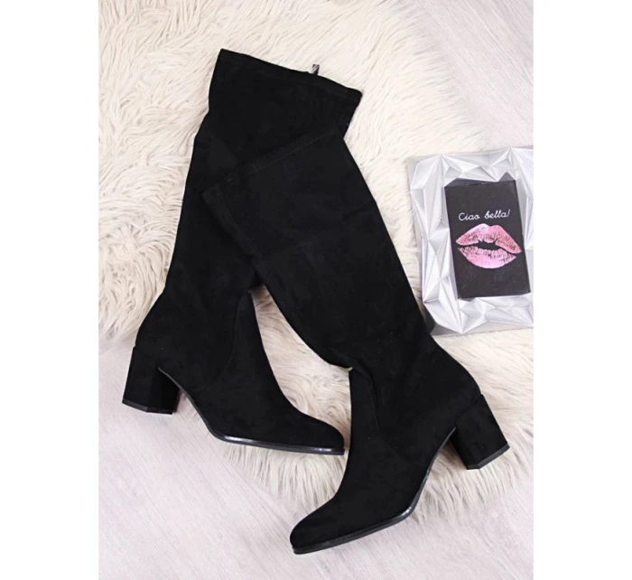 Dámské černé boty na podpatku Sergio Leone Dámské černé boty na podpatku Sergio Leone