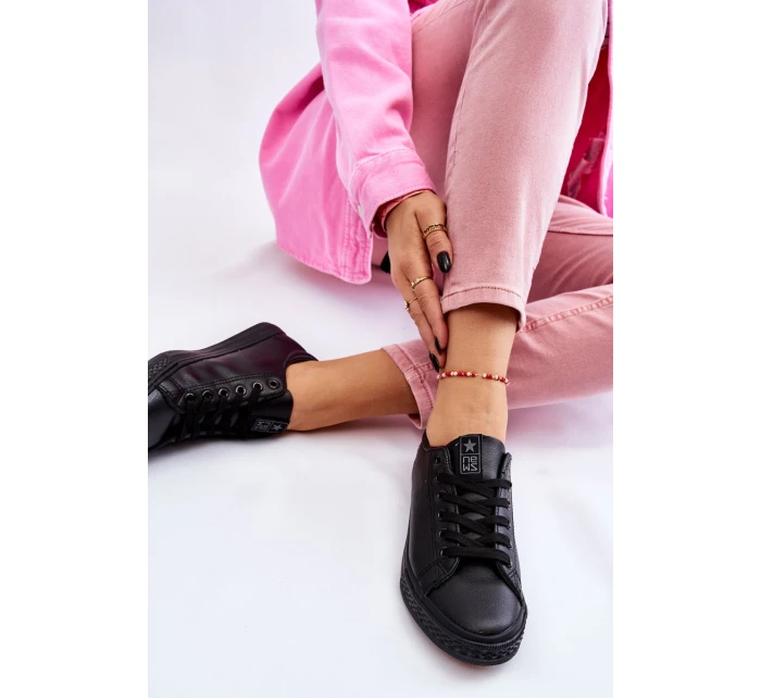 Dámské klasické kožené tenisky Černé Misima Dámské klasické kožené tenisky Černé Misima