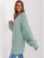 Sweter AT SW  mietowy model 18895582 - FPrice