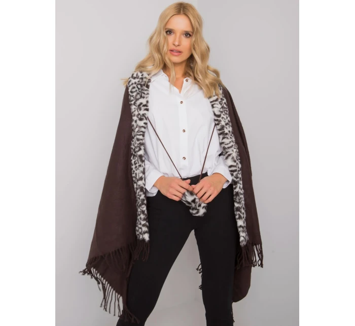 Šála AT SZ BF48420 hnědo-bílá Šála AT SZ BF48420 hnědo-bílá