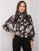 Halenka DHJ BZ 8501.79 černá a béžová Halenka DHJ BZ 8501.79 černá a béžová