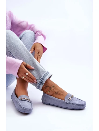 Dámské klasické semišové mokasíny modré Corinell Dámské klasické semišové mokasíny modré Corinell