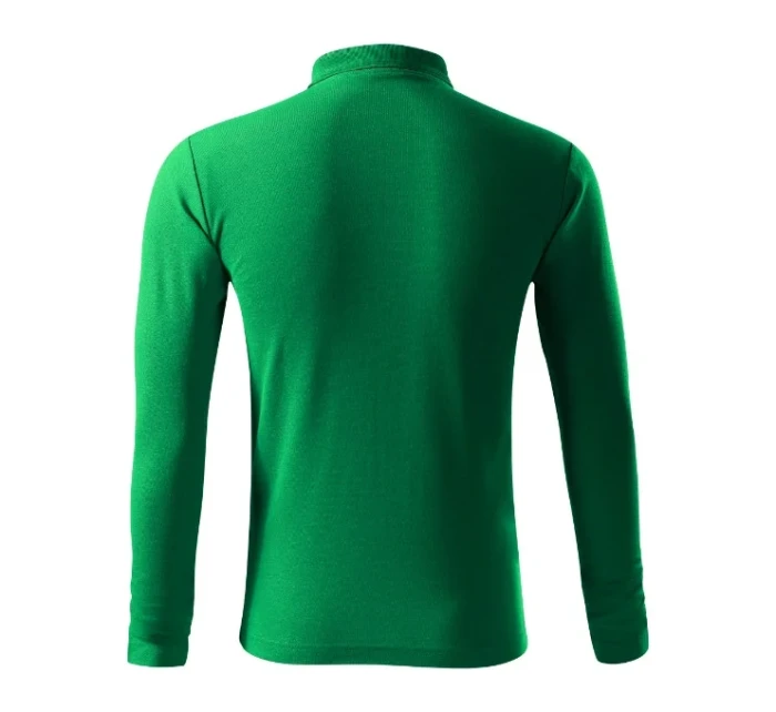Pique Polo LS polokošile pánská středně zelená Pique Polo LS polokošile pánská středně zelená