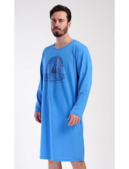 Pánská noční košile s dlouhým rukávem Jachting Pánská noční košile s dlouhým rukávem Jachting