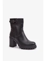 Boty na podpatku model 204674 Step in style Boty na podpatku model 204674 Step in style