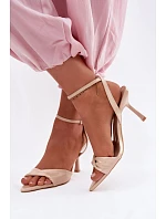 Sandály na podpatku model 226517 Step in style Sandály na podpatku model 226517 Step in style